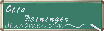 Otto Weininger Visitenkarte